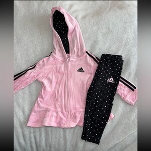 Kids Pink Adidas Set Size 18M